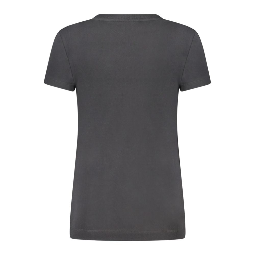 Guess Jeans Black Cotton Tops & T-Shirt