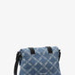 Darrington Mini Empire Diamond Jacquard Denim Crossbody Bag