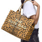 The Large Cheetah Canvas Tote Bag