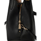 Deco Pebbled Leather Medium Crossbody Tote