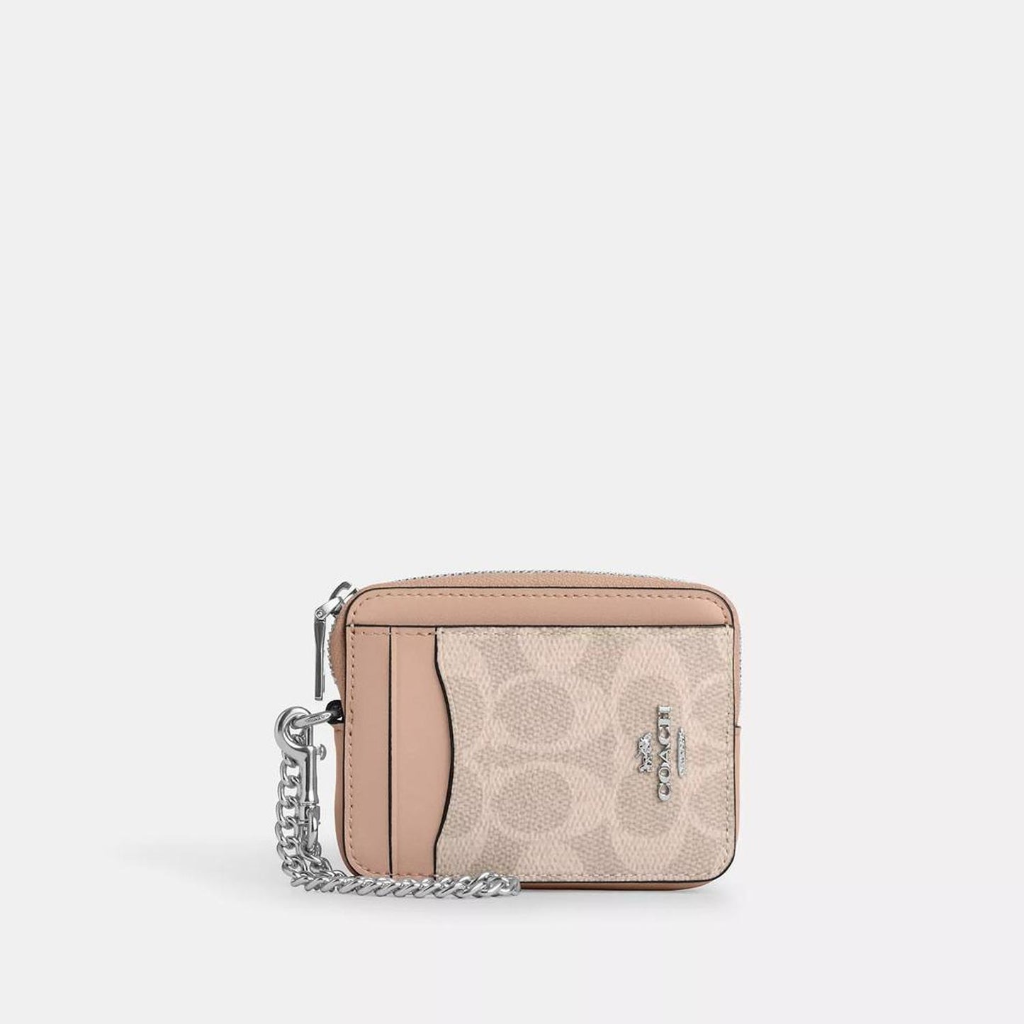 Coach Outlet Zip Card Case In Signature Canvas