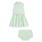 Striped Knit Oxford Shirtdress & Bloomer (Infant)