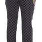 Dolce & Gabbana Elegant Polka Dot Embellished Trousers