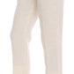 Dolce & Gabbana Elegant White Capri Pants - Cotton & Silk Blend
