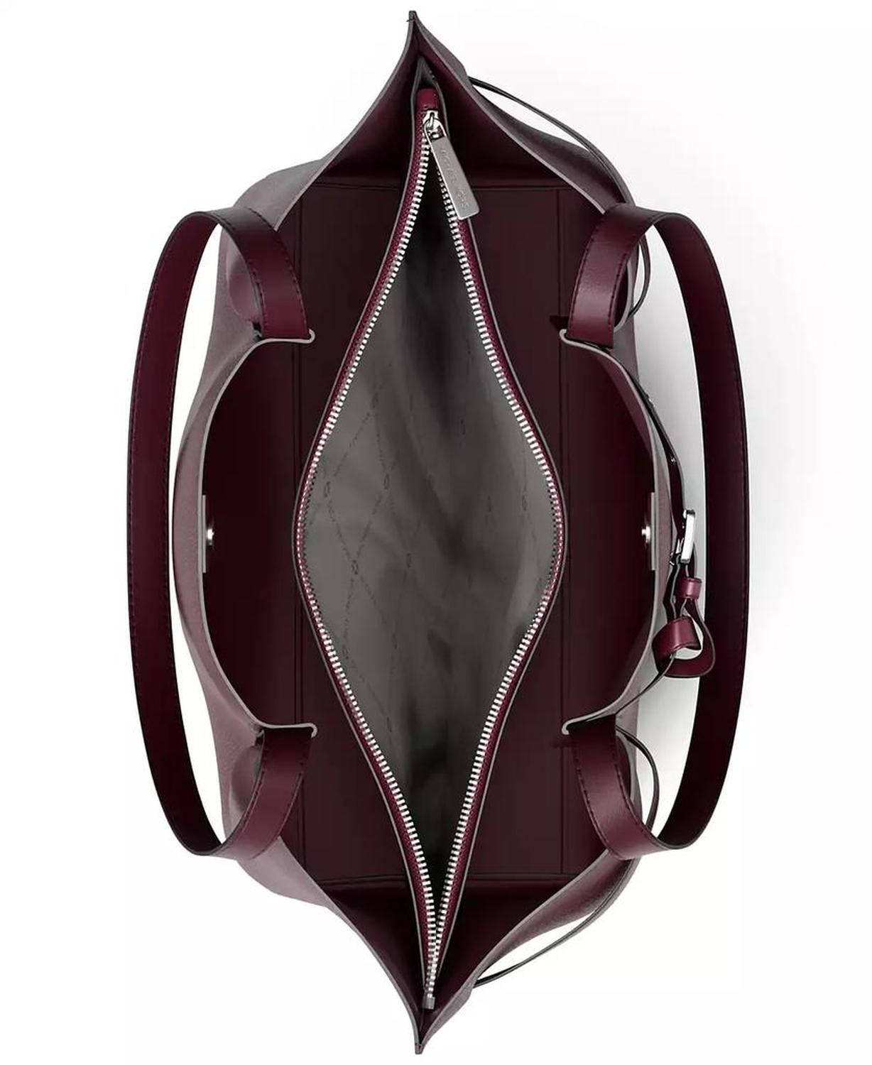 Emilia Extra Large East West Center Zip Tote Bag