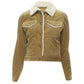corduroy faux shearling lined trucker jacket