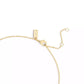 Faux Stone Signature C Pavé Heart Pendant Necklace