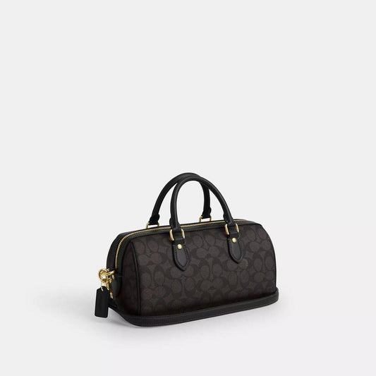 Rowan Long Satchel Bag In Signature Canvas