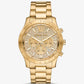 Oversized Berkley Pavé Gold-Tone Watch