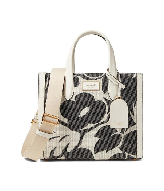 Manhattan Tropical Foliage Canvas Jacquard Small Tote