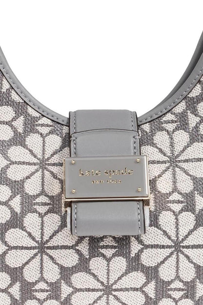 Kate Spade Flower Jacquard Zipped Shoulder Bag