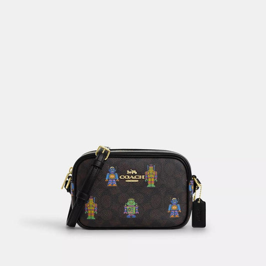 Cosmic Coach Mini Jamie Camera Bag In Signature Canvas With Robot Print