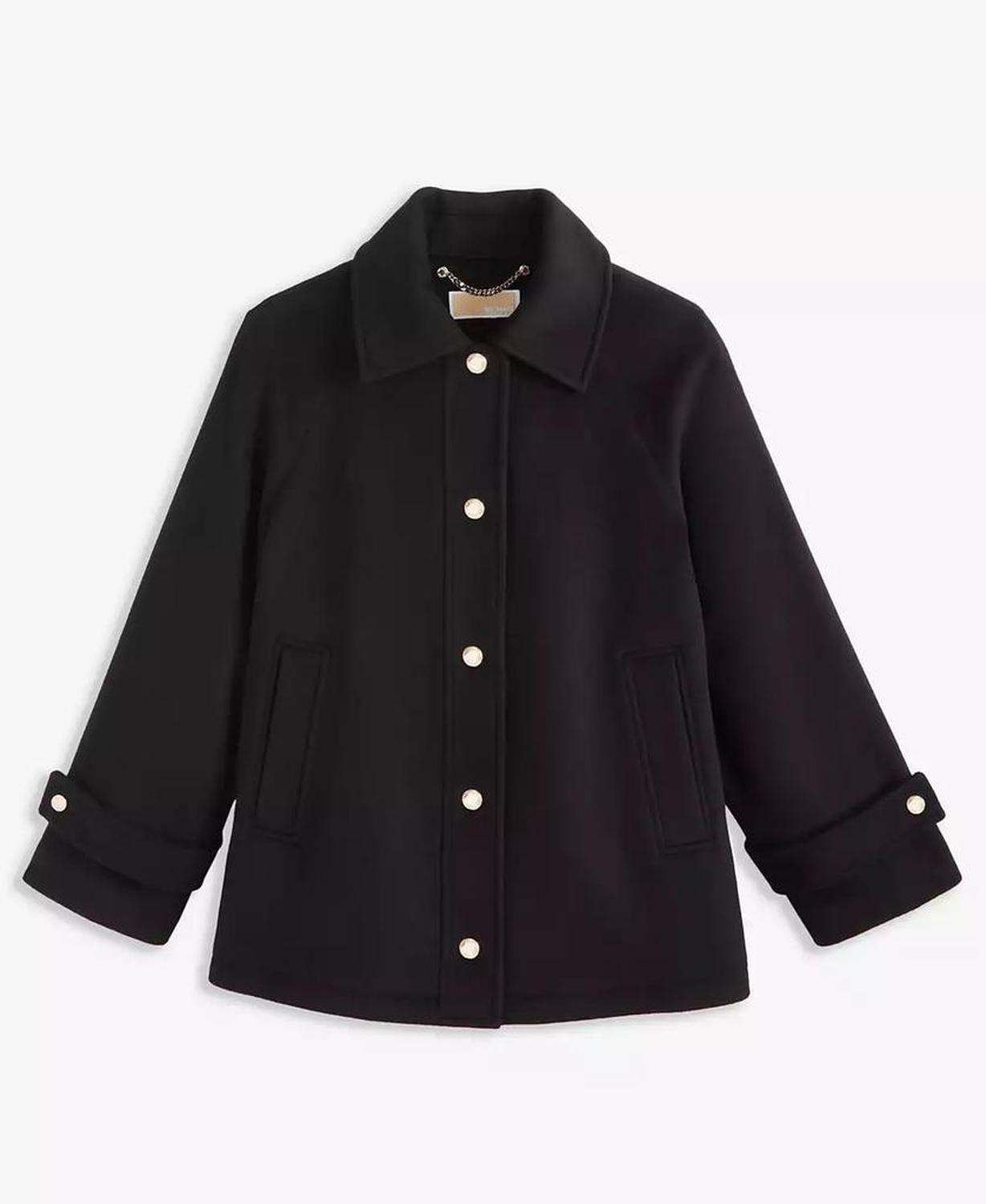 Women's Collared Button-Front Coat, Exclusively at Macy's