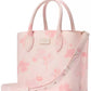 spring pansies Suite Leather Tote Bag