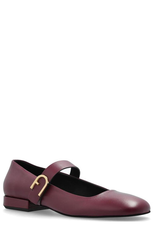Furla Chic Square Toe Ballet Flats