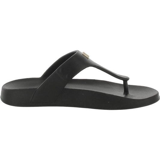 eva Womens Embellished Rubber Slide Sandals