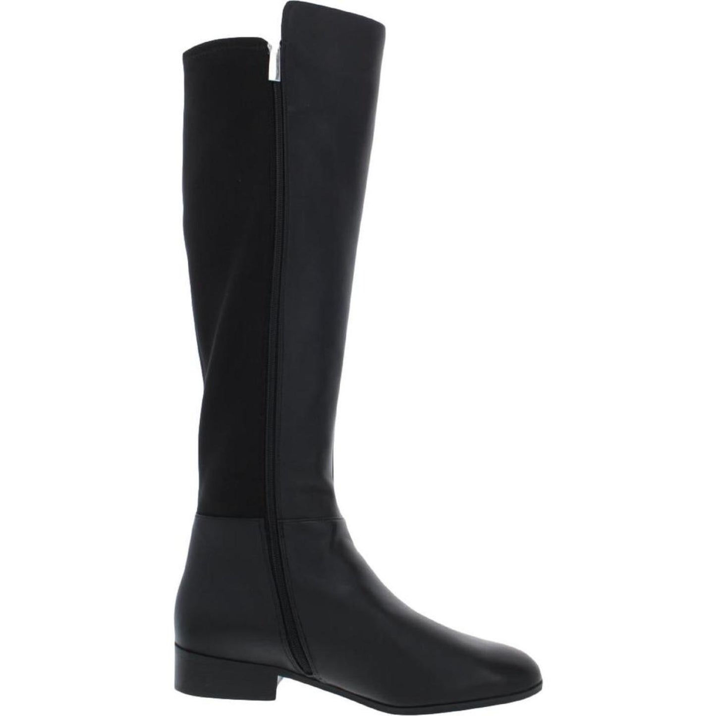 Womens Leather Almond Toe Mid-Calf Boots