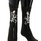 Dolce & Gabbana Crystal-Embellished Black Mid-Calf Stockings