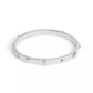 Faux Stone Signature Mixed Motif Bangle Bracelet