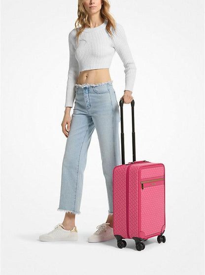 Jet Set Travel Small Signature Logo Suitcase