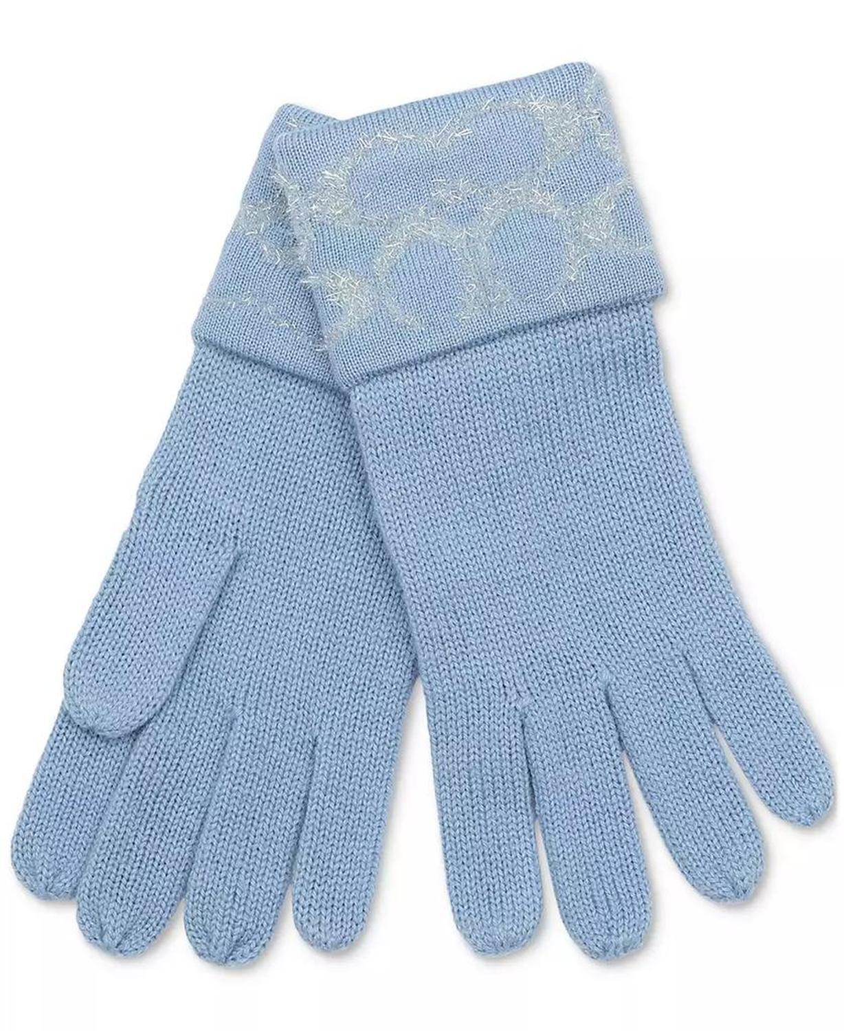 Women's Signature C Metallic Headband and Touch Tip Gloves Set