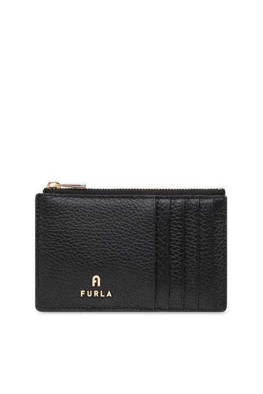 Furla Logo Plaque Zip-Up Card Case