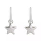 Minimal Star Huggie Drop Earrings