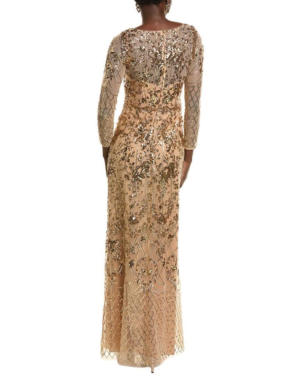 Sequin Lattice Gown