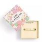 Signature Faux Stone Tea Rose Enamel Bangle Boxed Bracelet