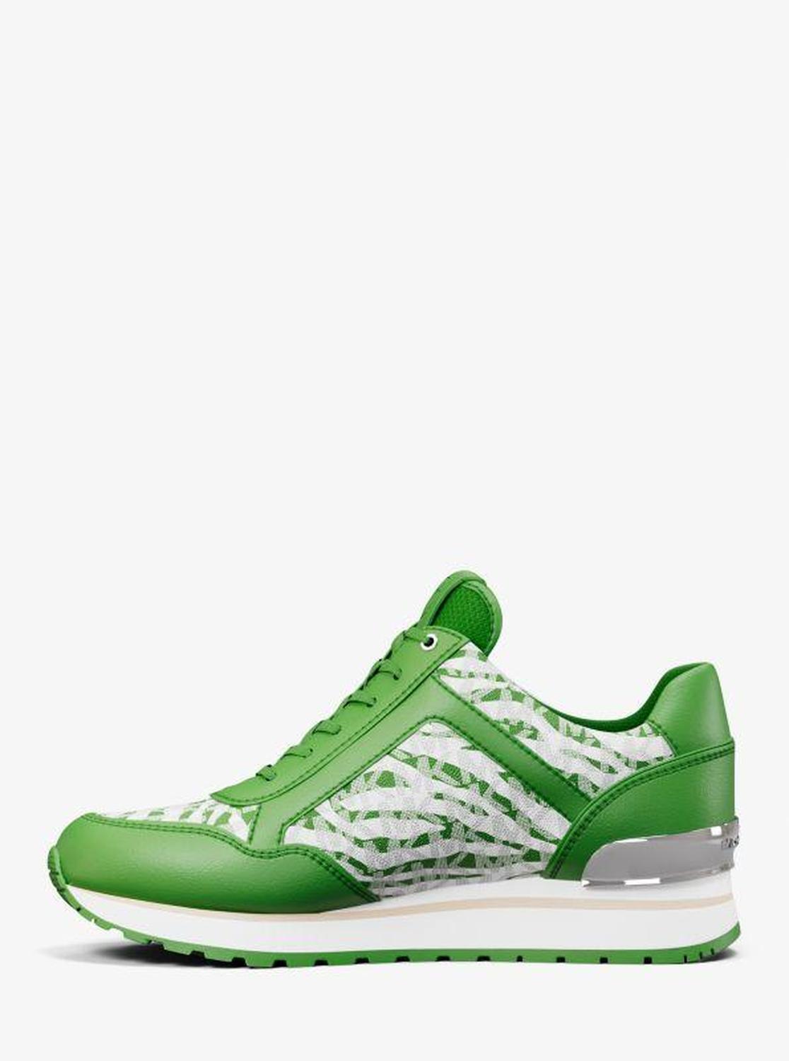 Maddy Zebra Print Signature Logo Trainer