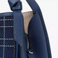 Knott Denim Check Crossbody Tote