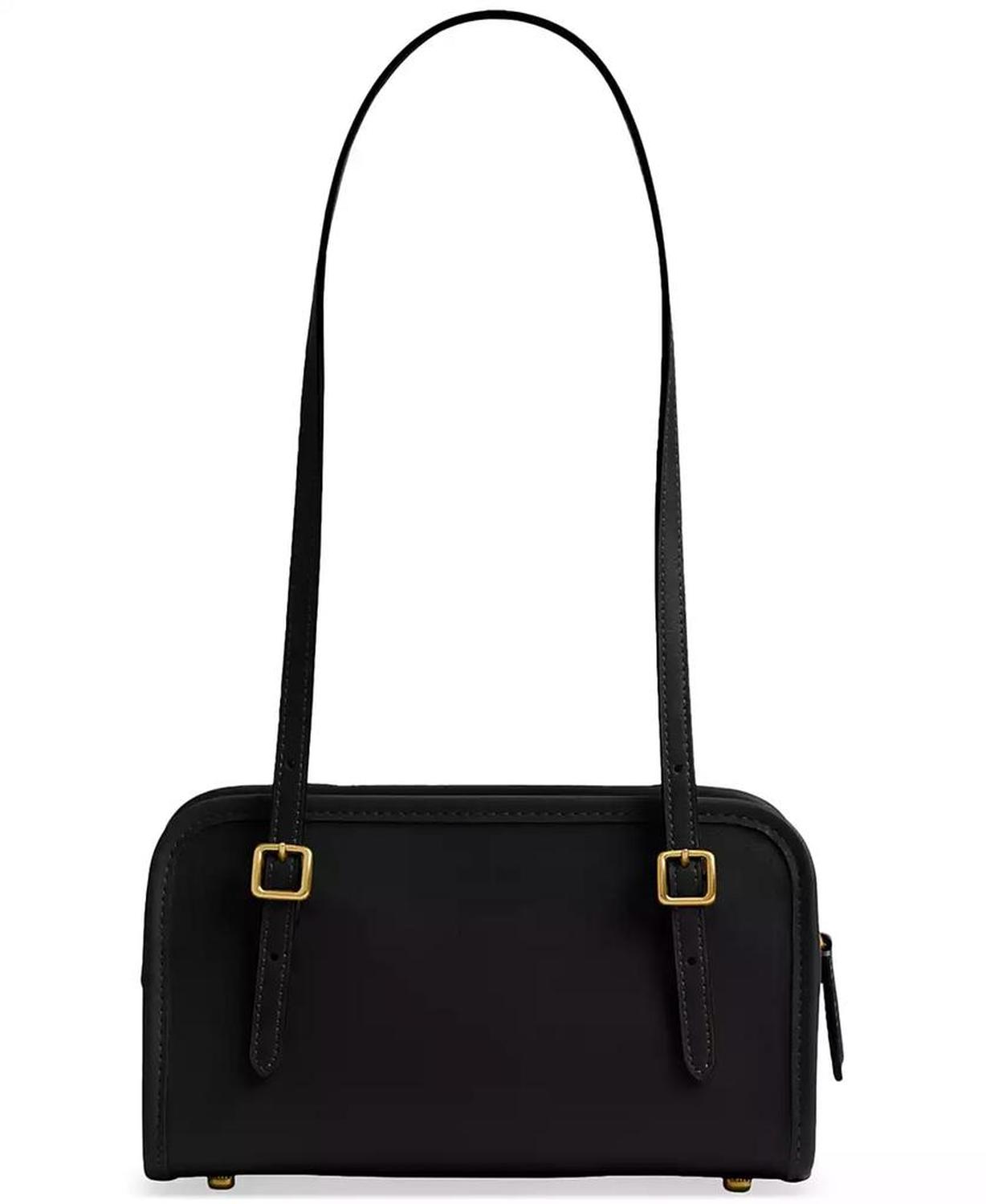Swing Zip Leather Shoulder Bag 20