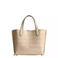 Embossed Croc Willow Small Tote Bag