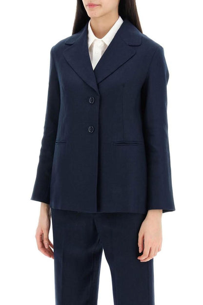 S Max Mara "single-Breasted Linen Jacket Souvenir