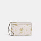 Double Zip Wallet With Floral Print