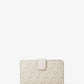 Jet Set Medium Floral Embellished Signature Logo Bi-fold Wallet
