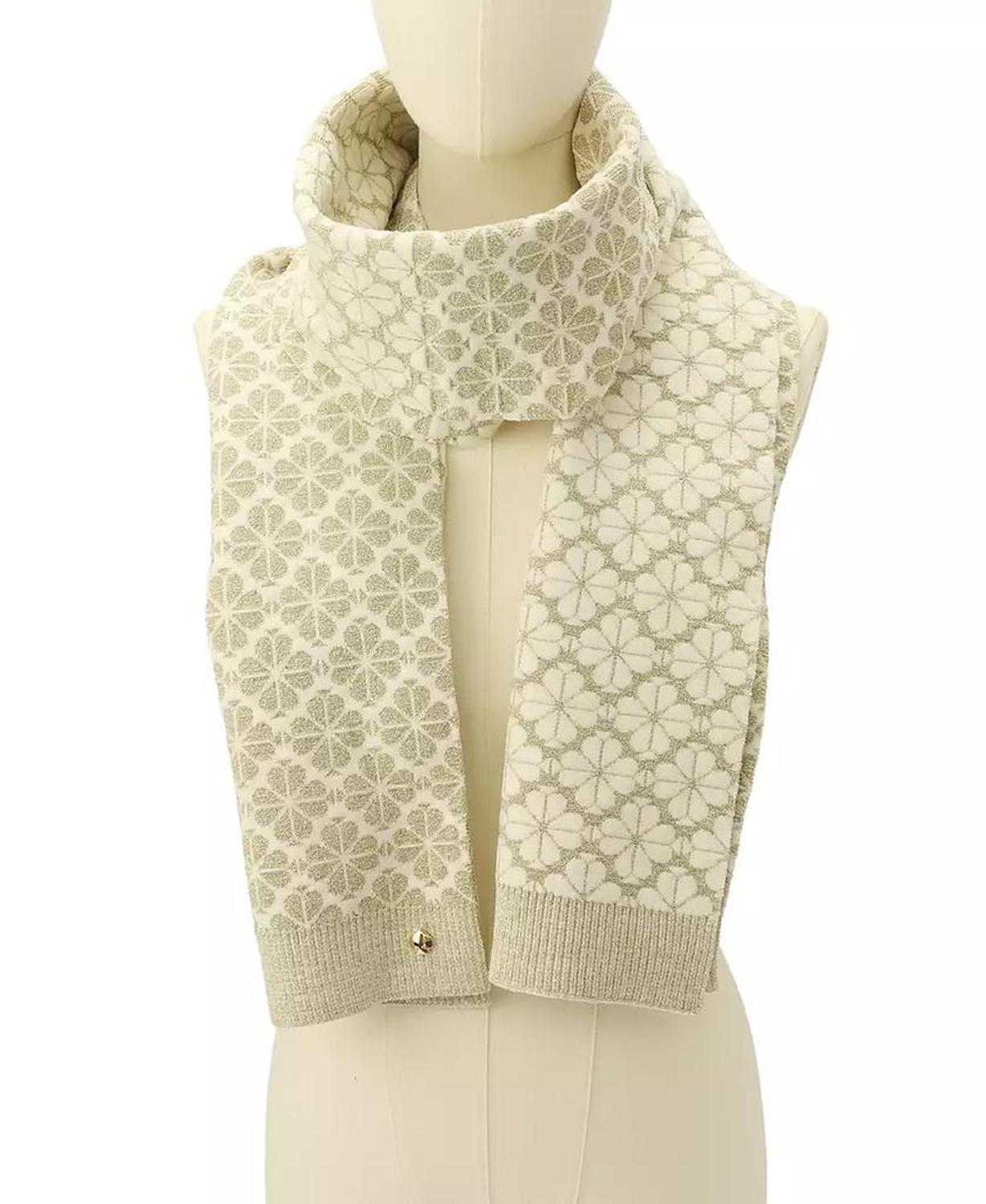 Spade Flower Tonal Scarf