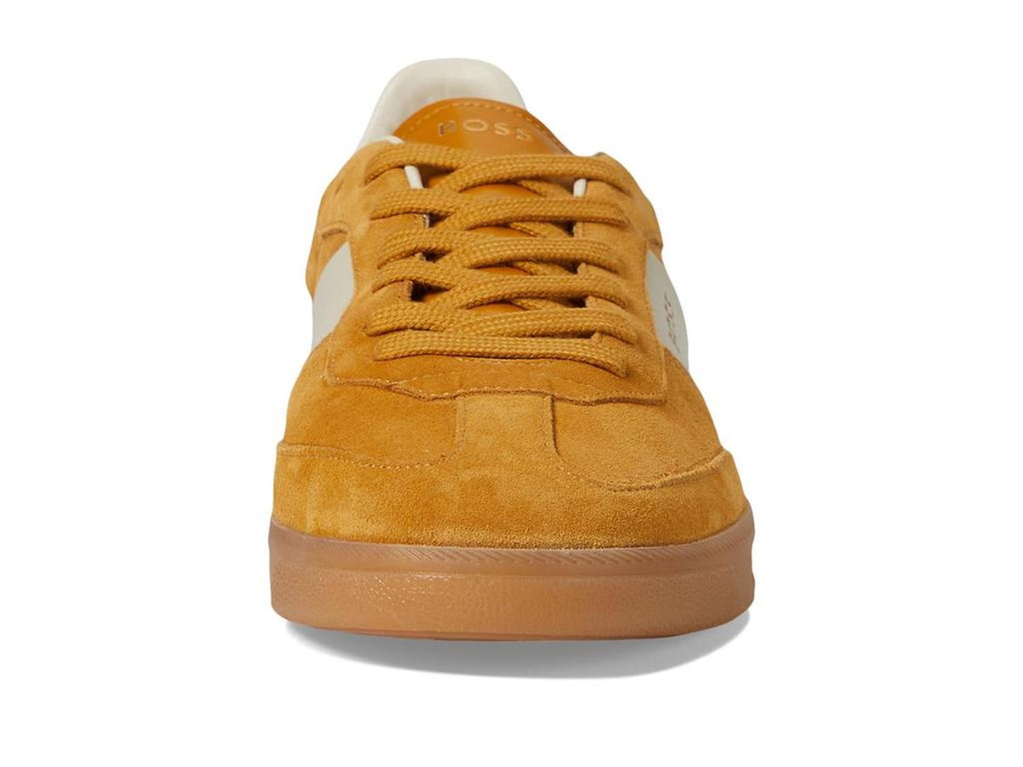 Suede Leather Block Low Profile Sneakers