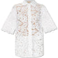 Michael Michael Kors Studded Corded Floral Lace Shirt