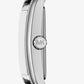 Monroe Silver-Tone and Zebra Print Calf Hair Watch