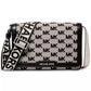 Men's Leather Mini-Flap Logo Print Crossbody Bag