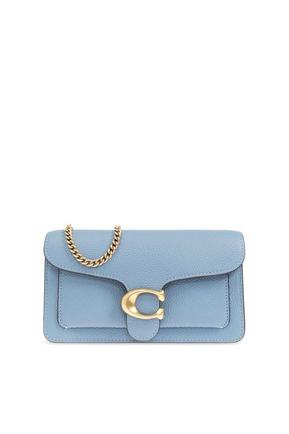 Coach Tabby Logo Plaque Chain-Linked Crossbody Bag