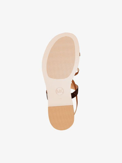 Carson Signature Logo and Leather Sandal
