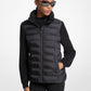 Quilted Nylon and Knit Jacket