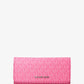 Jet Set Large Signature Logo Tri-Fold Wallet