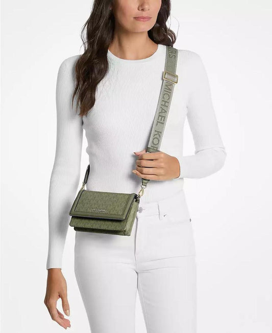 Michael Kors Jet Set Mini Phone Webbing Crossbody Bag