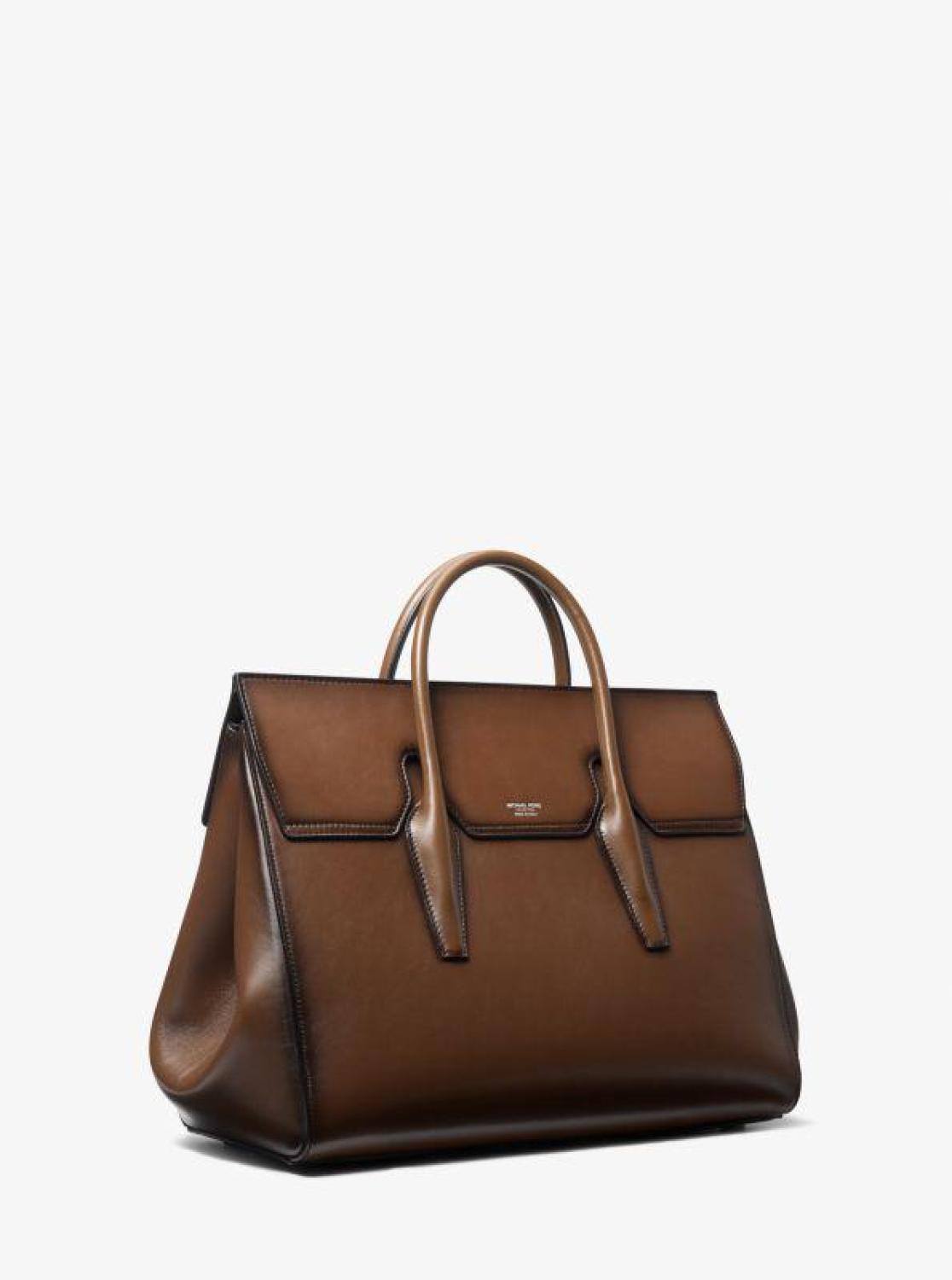 Campbell Burnished Leather Weekender Bag