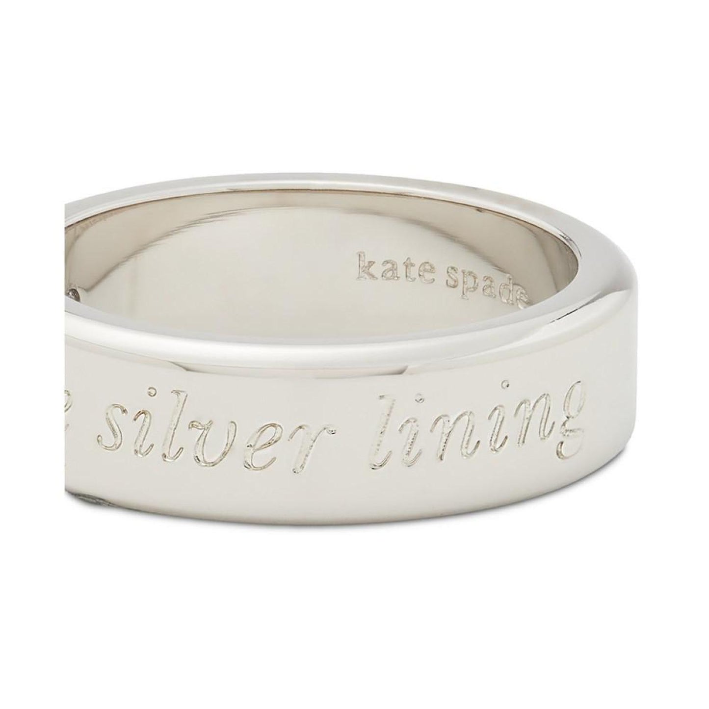 Engraved Idiom Script Band Ring