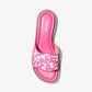 Hannah Sequined Floral Print Slide Sandal