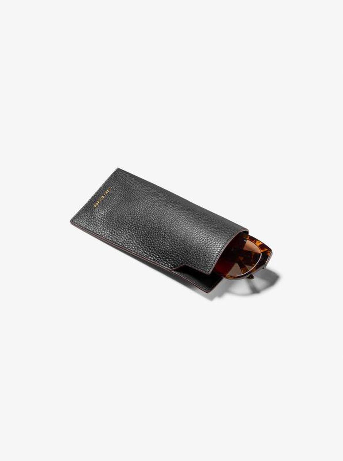 Jet Set Pebbled Leather Sunglass Case